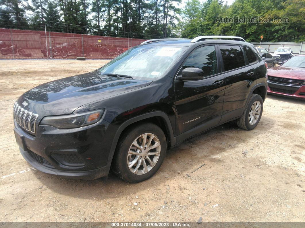 2021 Jeep Cherokee Latitude Black vin: 1C4PJLCB8MD214968