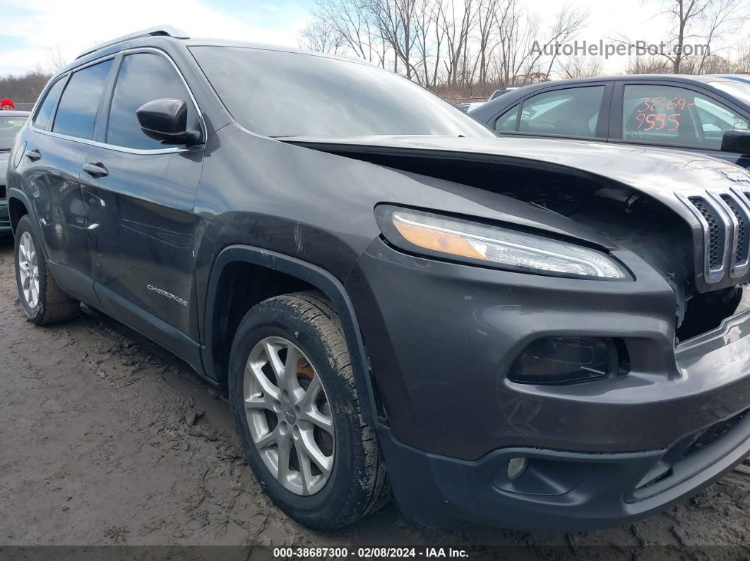 2014 Jeep Cherokee Latitude Черный vin: 1C4PJLCB9EW153958