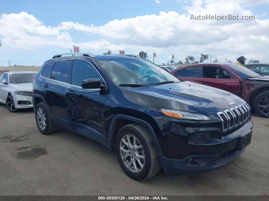 2015 Jeep Cherokee Latitude Black vin: 1C4PJLCB9FW627893