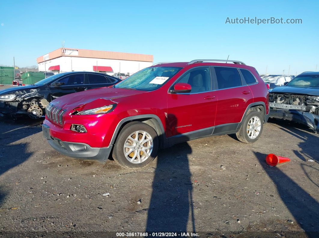 2015 Jeep Cherokee Latitude Красный vin: 1C4PJLCB9FW655967