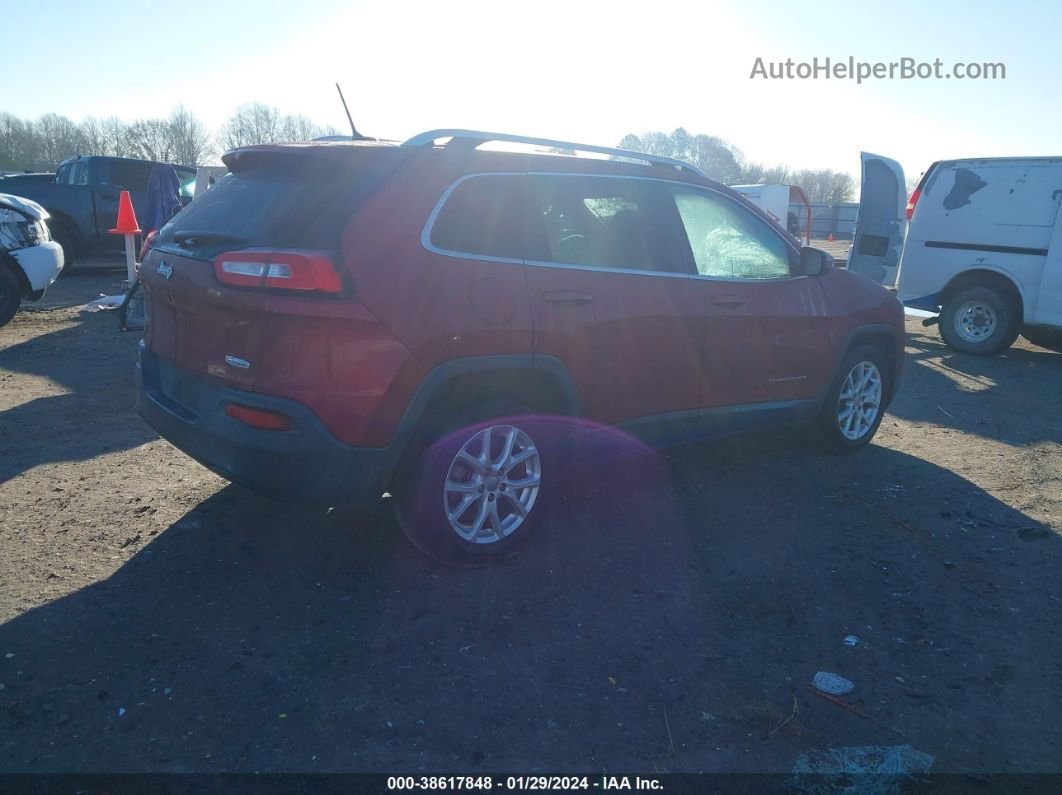 2015 Jeep Cherokee Latitude Red vin: 1C4PJLCB9FW655967