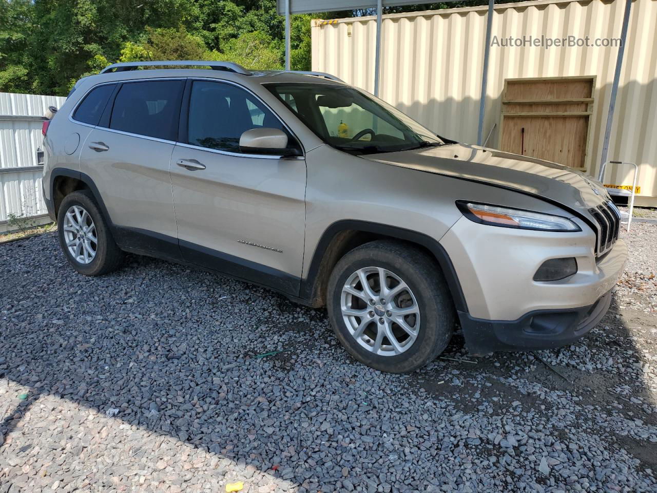 2015 Jeep Cherokee Latitude Бежевый vin: 1C4PJLCB9FW677368