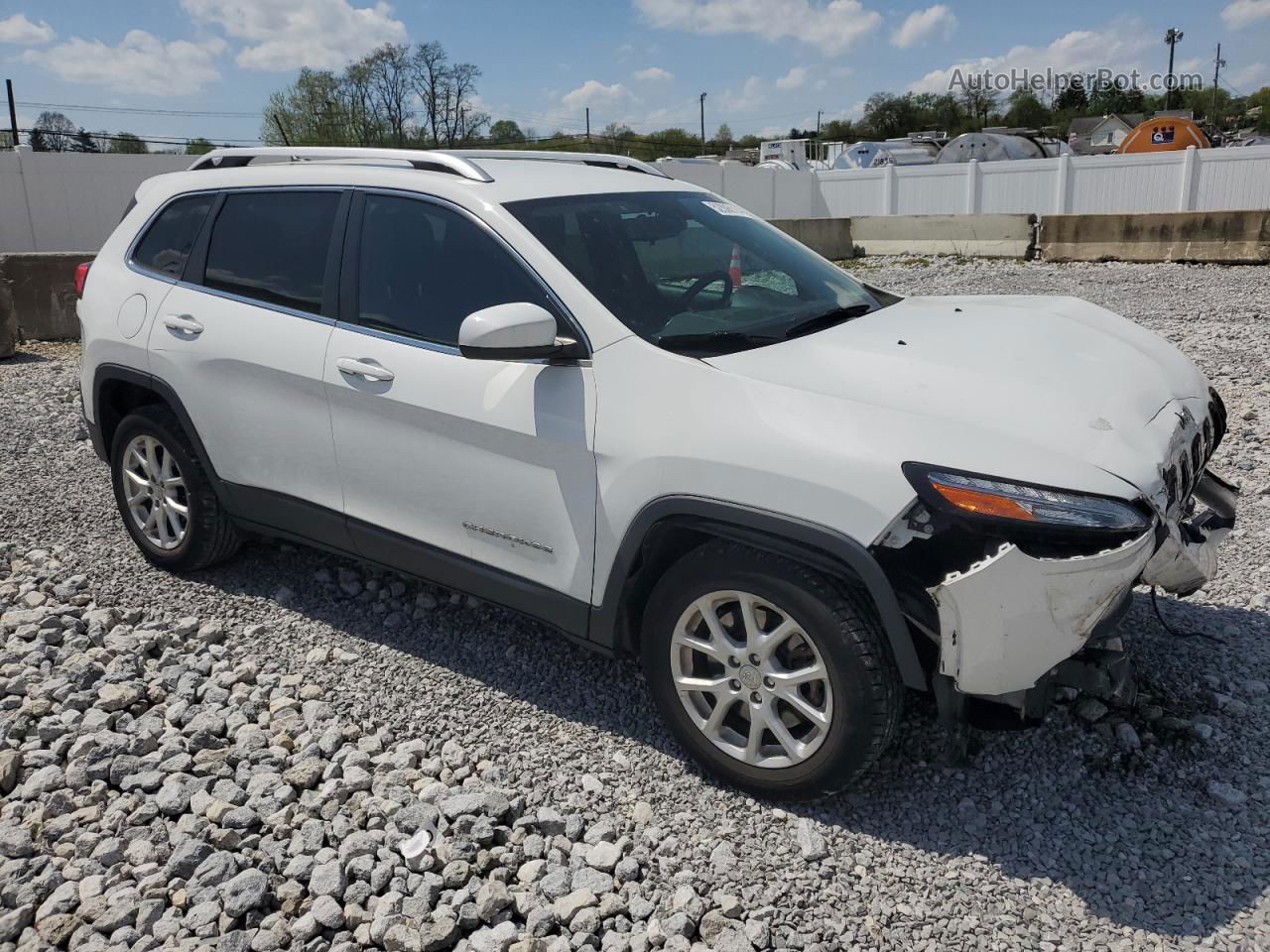 2015 Jeep Cherokee Latitude Белый vin: 1C4PJLCB9FW759701