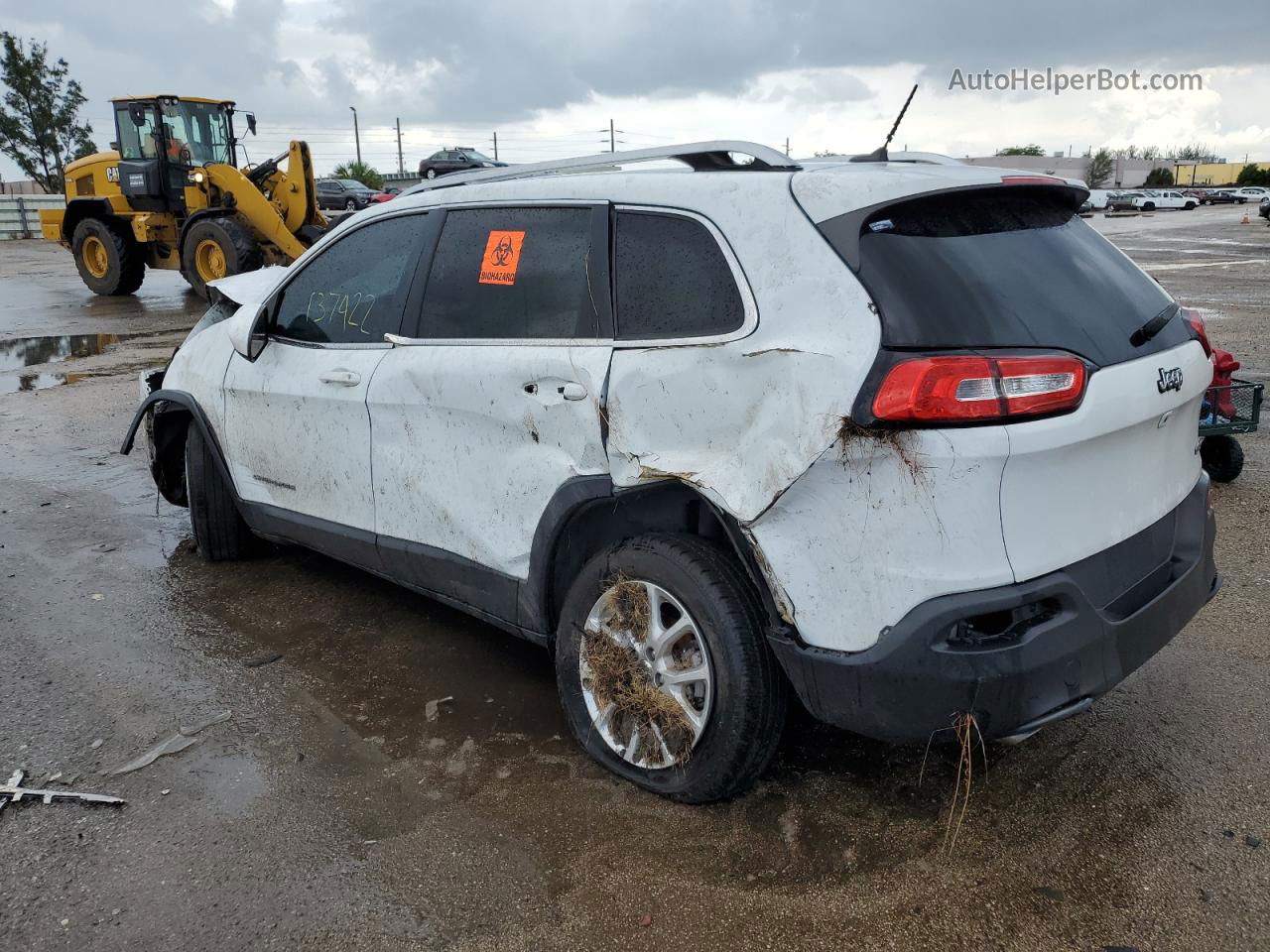 2016 Jeep Cherokee Latitude White vin: 1C4PJLCB9GW149122