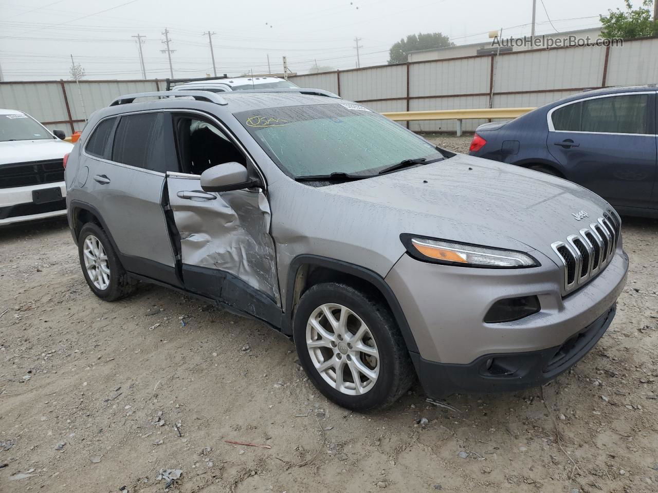 2016 Jeep Cherokee Latitude Silver vin: 1C4PJLCB9GW233702