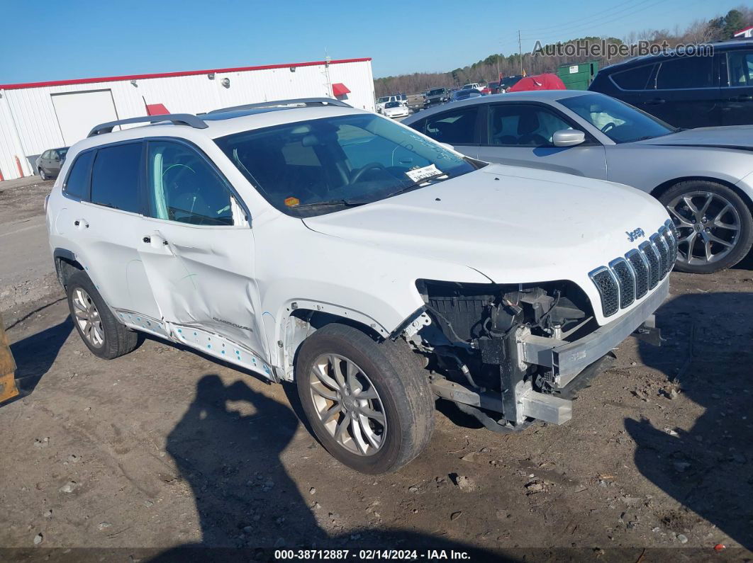 2019 Jeep Cherokee Latitude Fwd White vin: 1C4PJLCB9KD128761