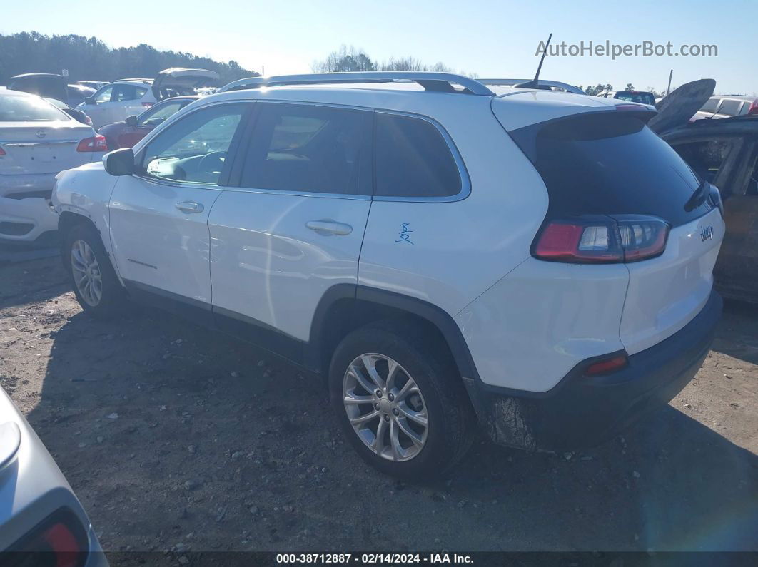 2019 Jeep Cherokee Latitude Fwd White vin: 1C4PJLCB9KD128761