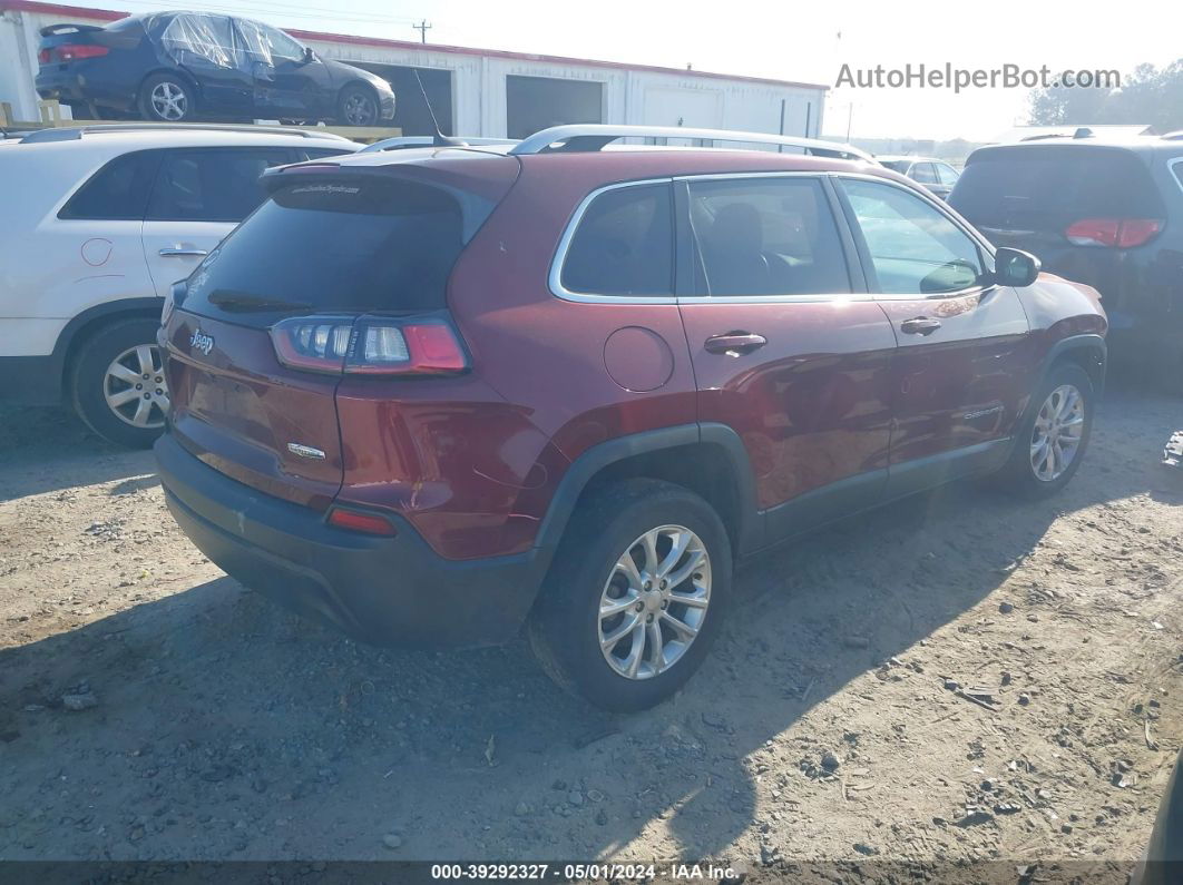 2019 Jeep Cherokee Latitude Fwd Red vin: 1C4PJLCB9KD153031