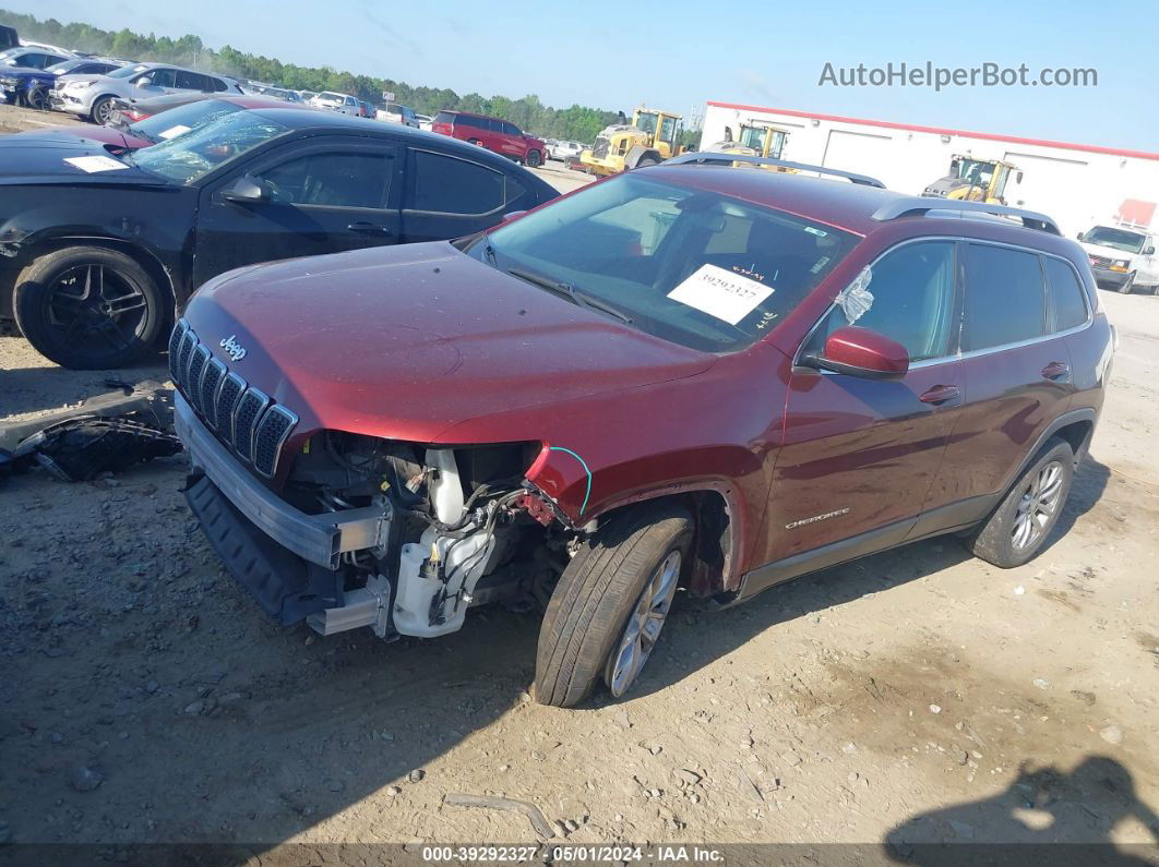 2019 Jeep Cherokee Latitude Fwd Red vin: 1C4PJLCB9KD153031