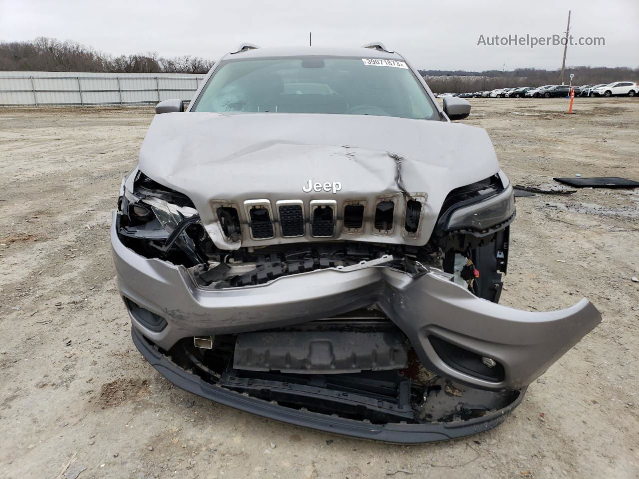 2019 Jeep Cherokee Latitude Silver vin: 1C4PJLCB9KD164725