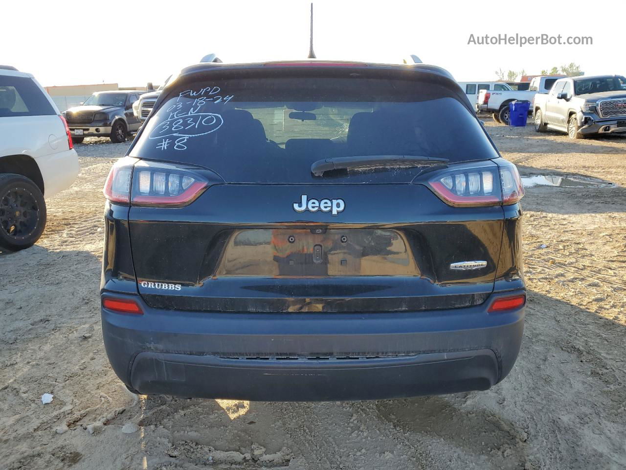 2019 Jeep Cherokee Latitude Черный vin: 1C4PJLCB9KD187535