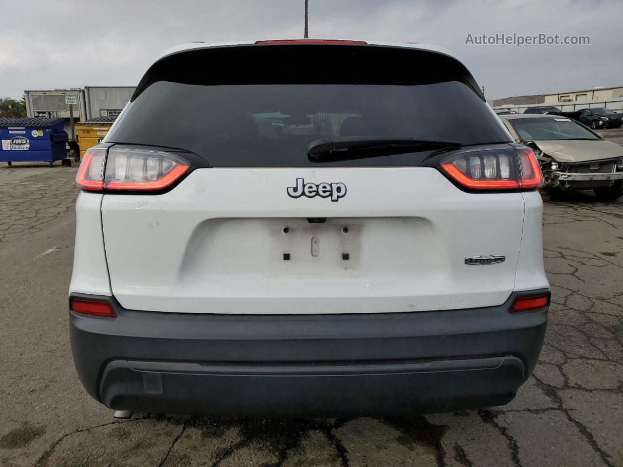 2019 Jeep Cherokee Latitude Белый vin: 1C4PJLCB9KD263397