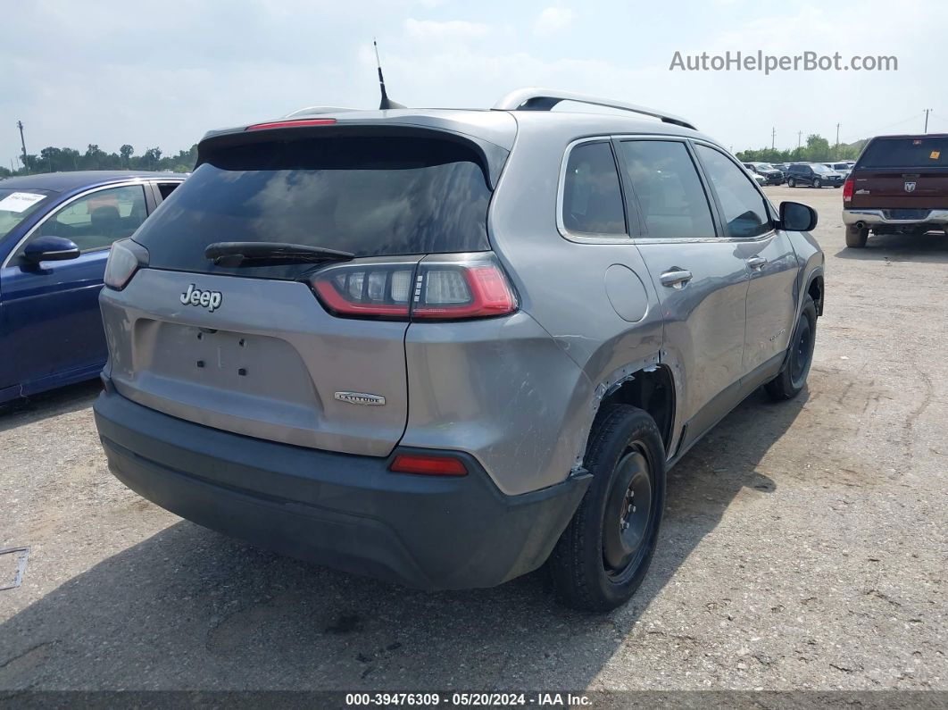 2019 Jeep Cherokee Latitude Fwd Gray vin: 1C4PJLCB9KD307513