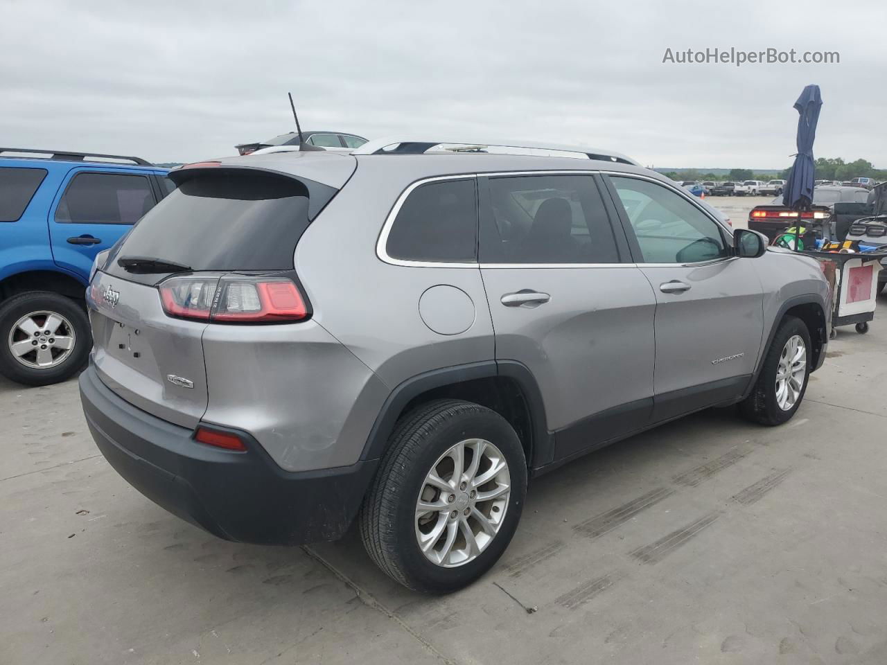 2019 Jeep Cherokee Latitude Gray vin: 1C4PJLCB9KD325851