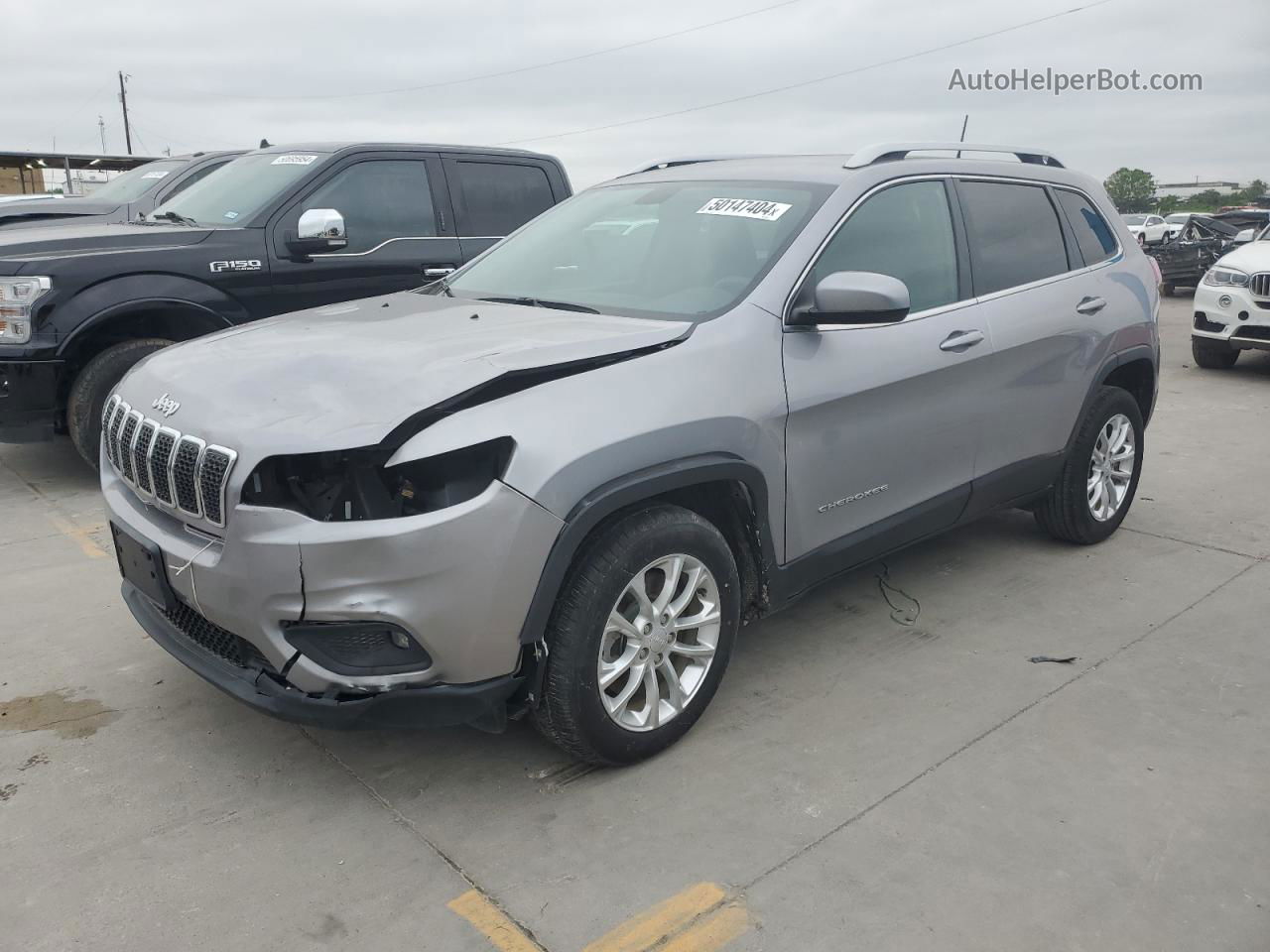 2019 Jeep Cherokee Latitude Серый vin: 1C4PJLCB9KD325851