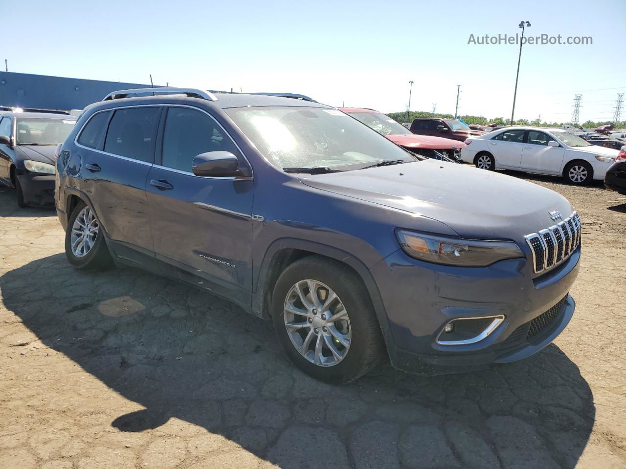 2019 Jeep Cherokee Latitude Blue vin: 1C4PJLCB9KD366609