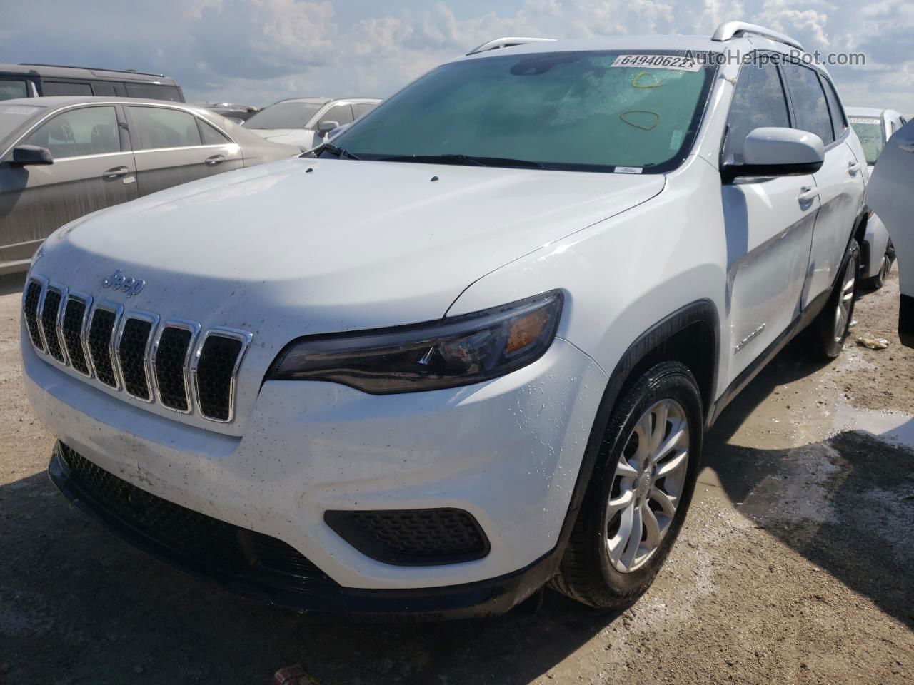 2021 Jeep Cherokee Latitude White vin: 1C4PJLCB9MD112711