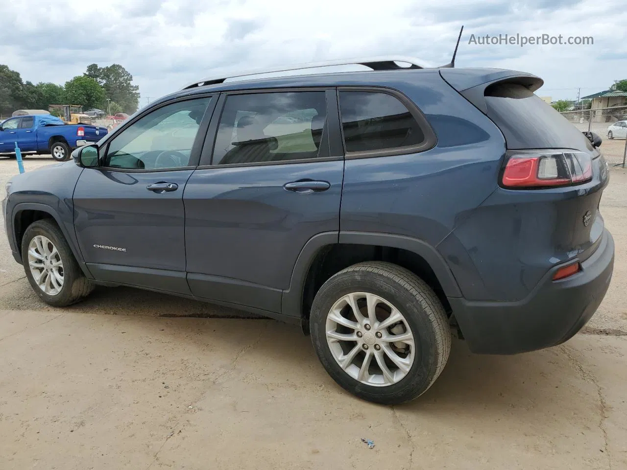 2021 Jeep Cherokee Latitude Blue vin: 1C4PJLCB9MD150553