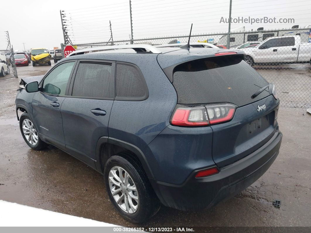 2021 Jeep Cherokee Latitude Fwd Blue vin: 1C4PJLCB9MD169460