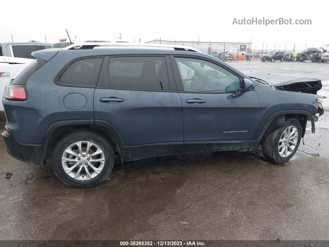 2021 Jeep Cherokee Latitude Fwd Blue vin: 1C4PJLCB9MD169460