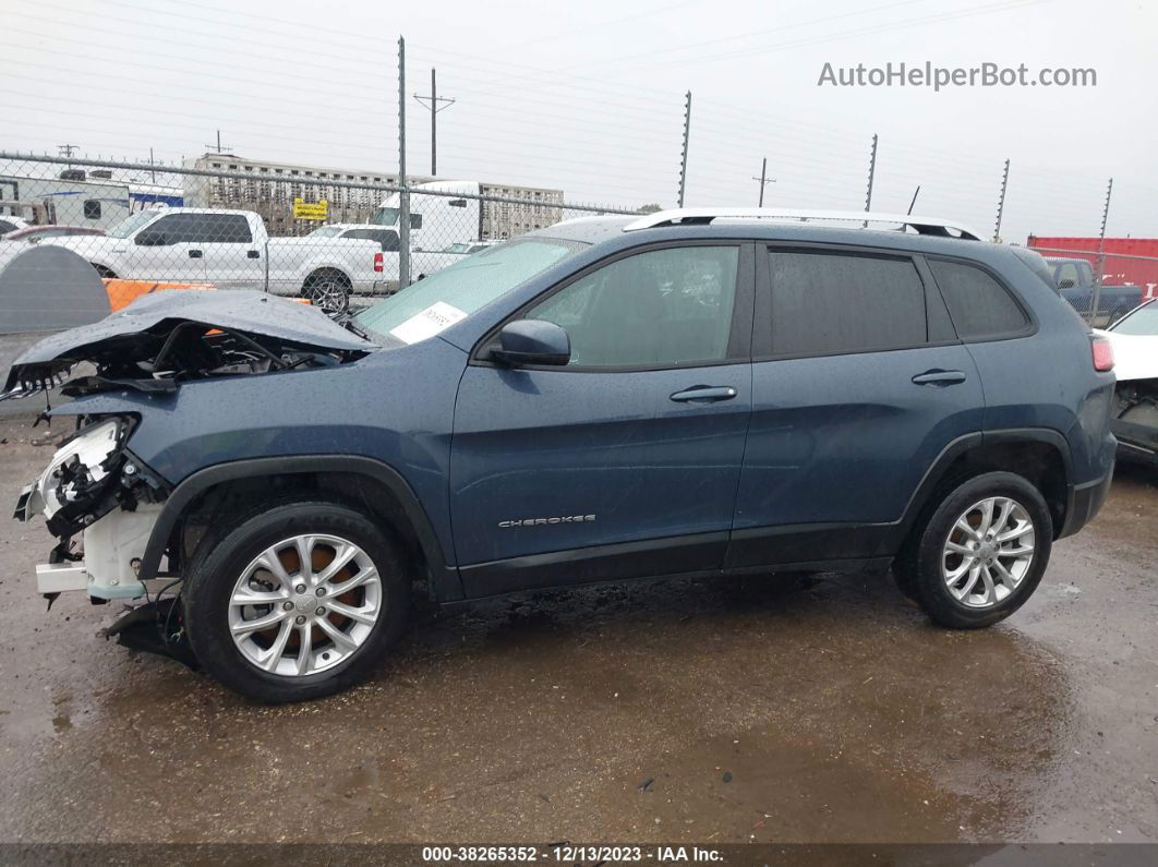 2021 Jeep Cherokee Latitude Fwd Blue vin: 1C4PJLCB9MD169460