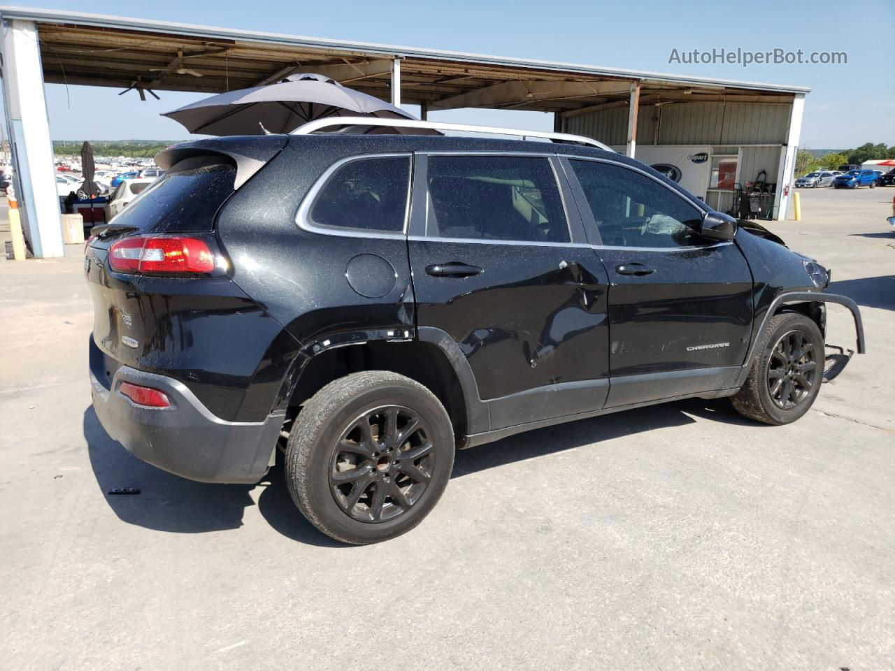 2014 Jeep Cherokee Latitude Black vin: 1C4PJLCBXEW148915