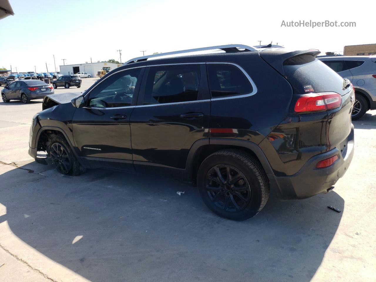 2014 Jeep Cherokee Latitude Black vin: 1C4PJLCBXEW148915