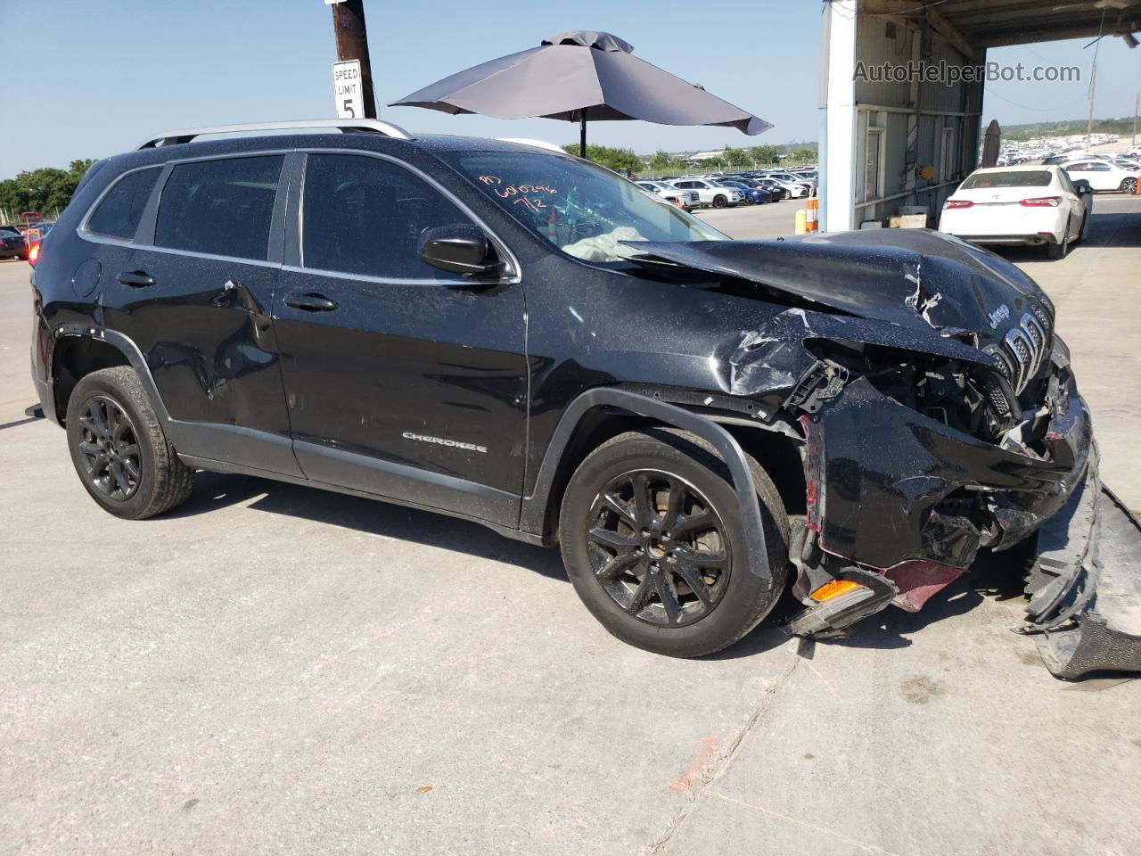 2014 Jeep Cherokee Latitude Black vin: 1C4PJLCBXEW148915