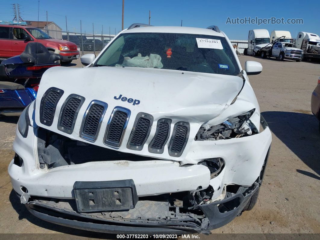 2014 Jeep Cherokee Latitude White vin: 1C4PJLCBXEW247394