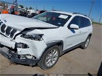 2014 Jeep Cherokee Latitude White vin: 1C4PJLCBXEW247394