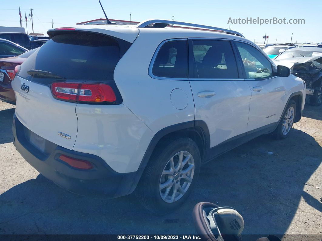 2014 Jeep Cherokee Latitude White vin: 1C4PJLCBXEW247394