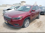 2019 Jeep Cherokee Latitude Fwd Maroon vin: 1C4PJLCBXKD160697