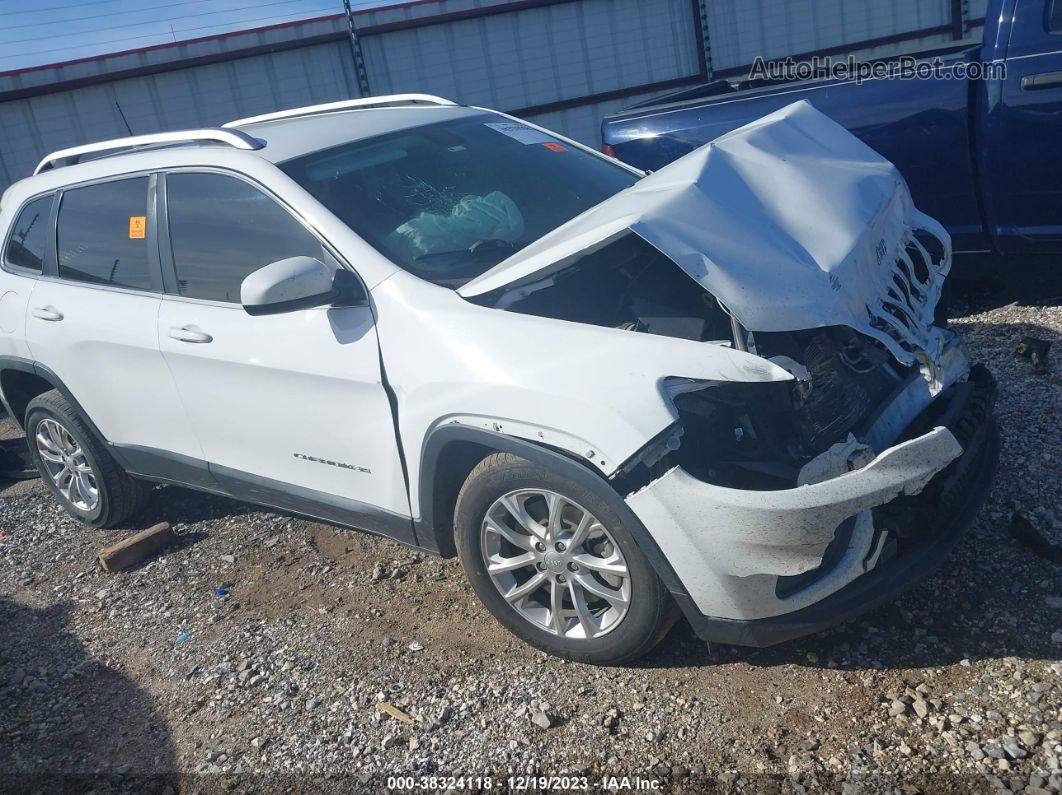 2019 Jeep Cherokee Latitude Fwd White vin: 1C4PJLCBXKD203161