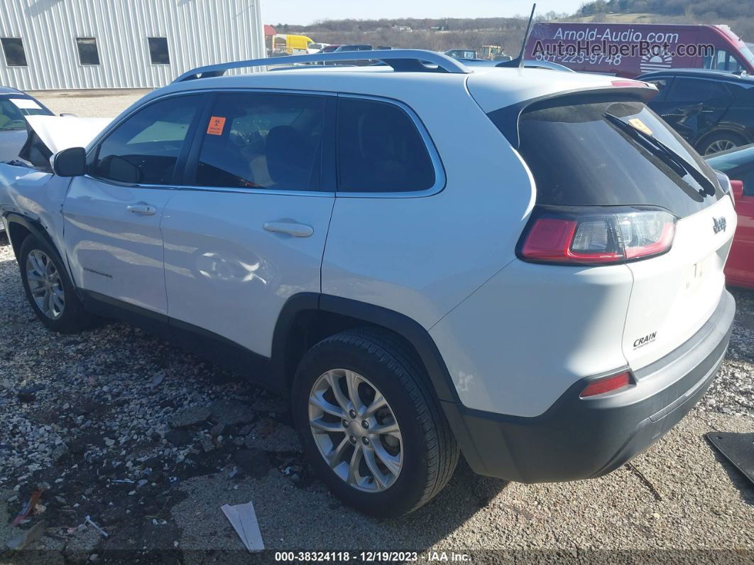 2019 Jeep Cherokee Latitude Fwd White vin: 1C4PJLCBXKD203161