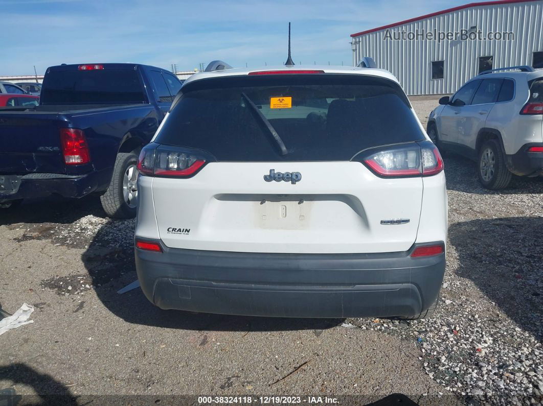 2019 Jeep Cherokee Latitude Fwd White vin: 1C4PJLCBXKD203161