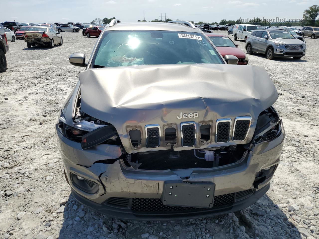 2019 Jeep Cherokee Latitude Tan vin: 1C4PJLCBXKD221367