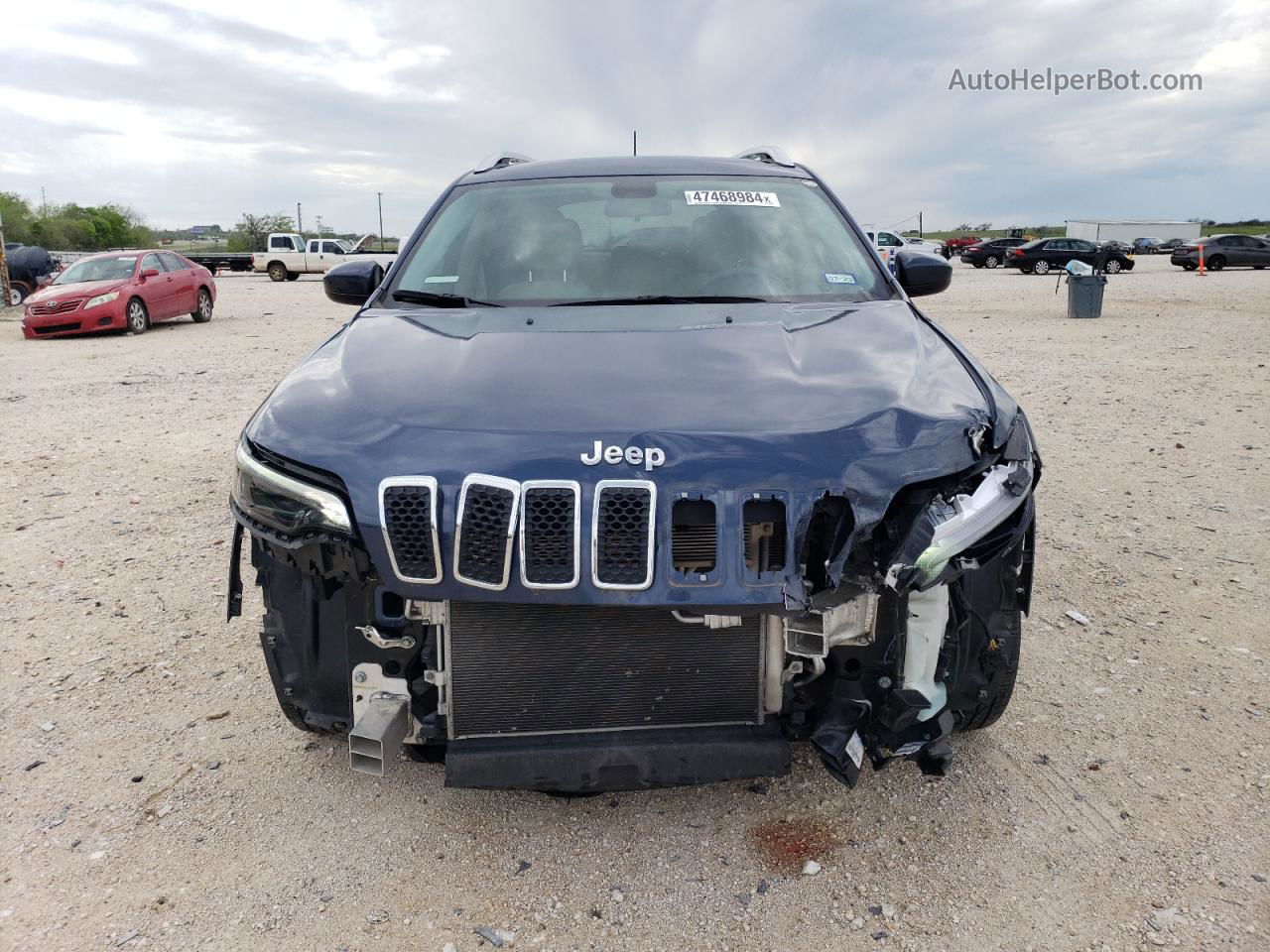 2019 Jeep Cherokee Latitude Blue vin: 1C4PJLCBXKD392541