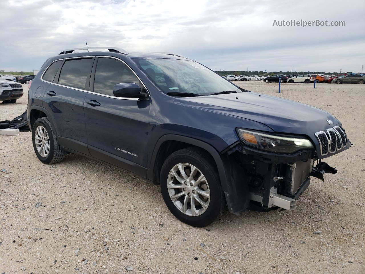 2019 Jeep Cherokee Latitude Blue vin: 1C4PJLCBXKD392541