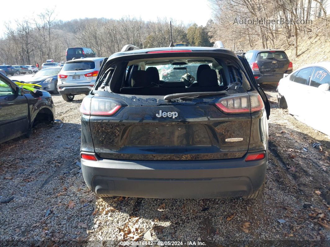 2019 Jeep Cherokee Latitude Fwd Black vin: 1C4PJLCBXKD406566