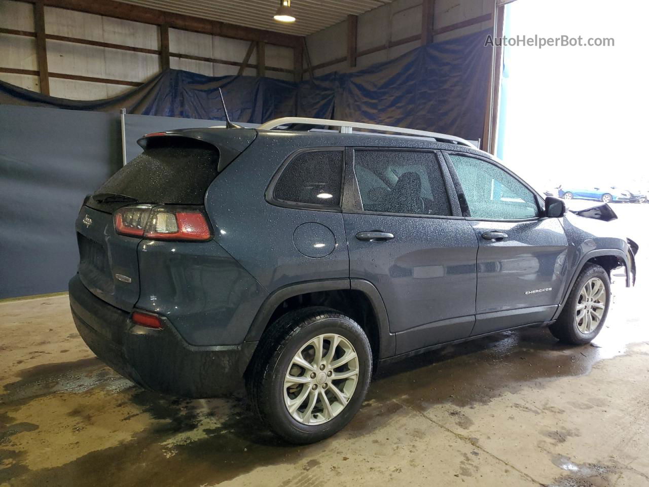 2021 Jeep Cherokee Latitude Gray vin: 1C4PJLCBXMD165062