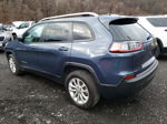 2021 Jeep Cherokee Latitude Синий vin: 1C4PJLCBXMD165062