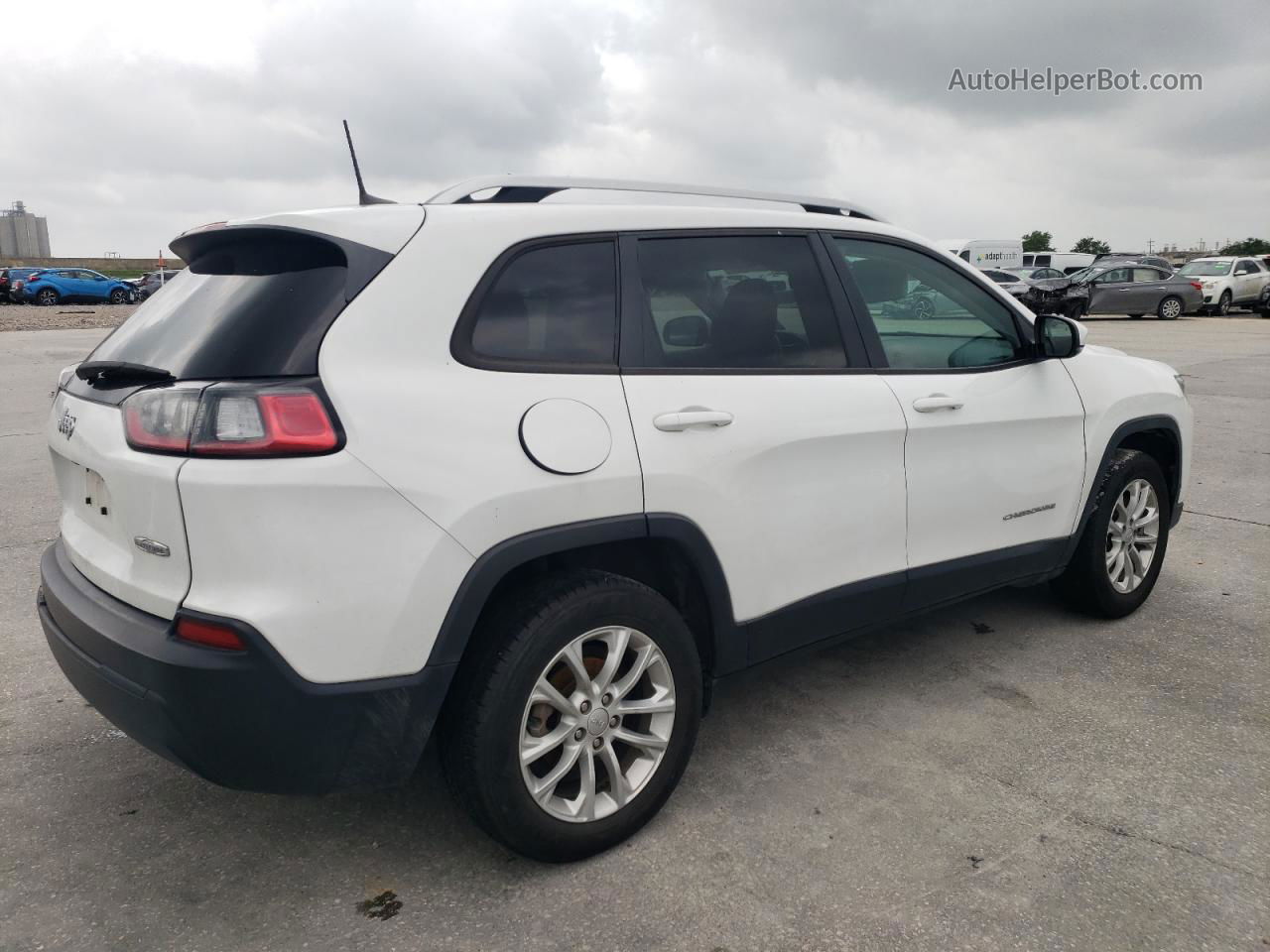 2021 Jeep Cherokee Latitude Белый vin: 1C4PJLCBXMD168673