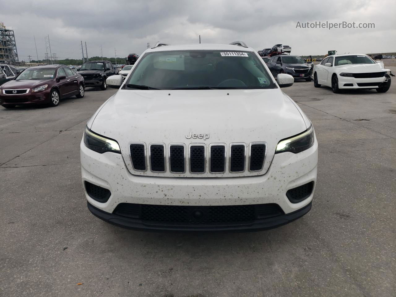 2021 Jeep Cherokee Latitude Белый vin: 1C4PJLCBXMD168673