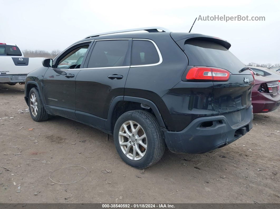 2014 Jeep Cherokee Latitude Black vin: 1C4PJLCS0EW241927