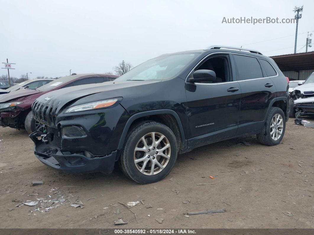 2014 Jeep Cherokee Latitude Black vin: 1C4PJLCS0EW241927