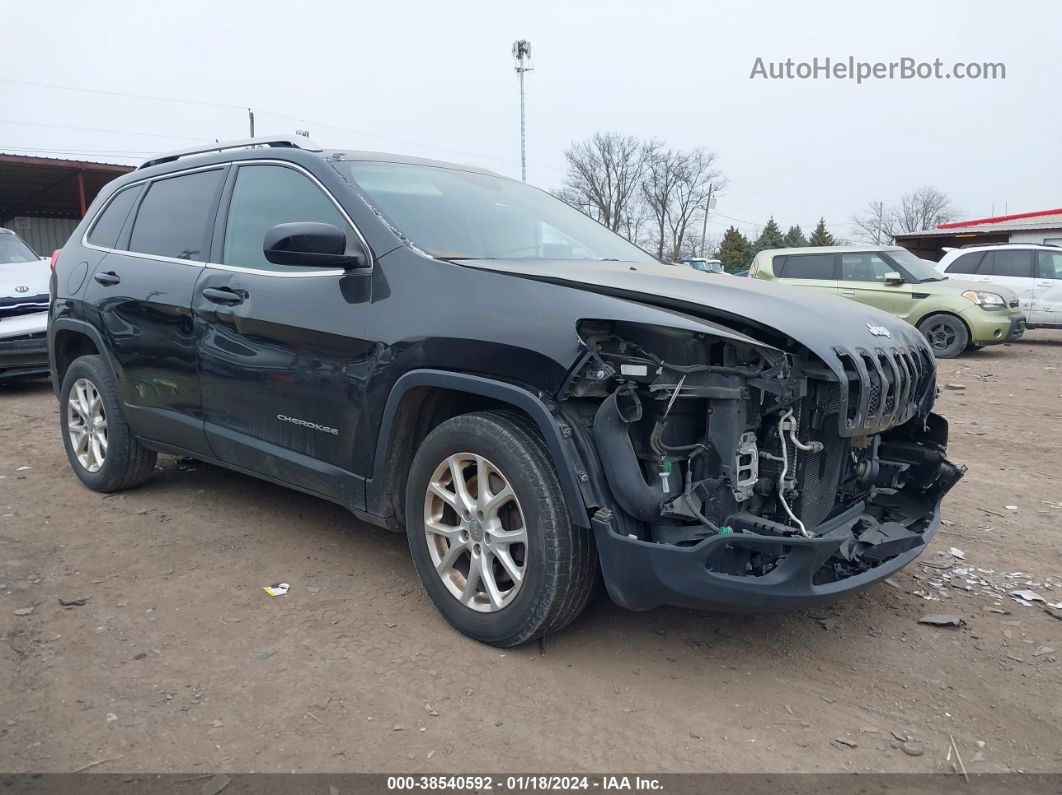 2014 Jeep Cherokee Latitude Black vin: 1C4PJLCS0EW241927