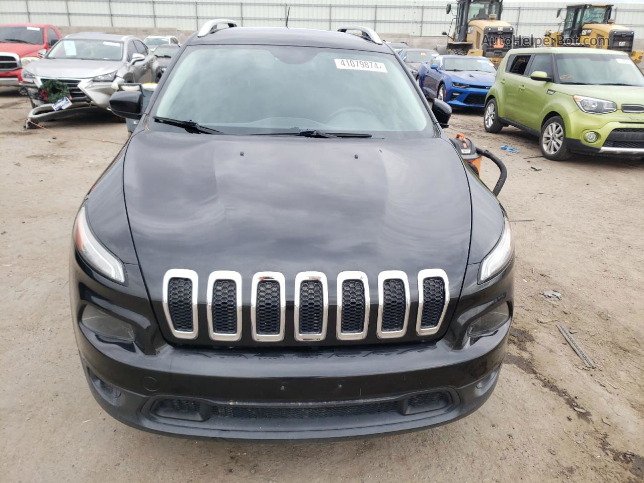 2015 Jeep Cherokee Latitude Black vin: 1C4PJLCS0FW585209