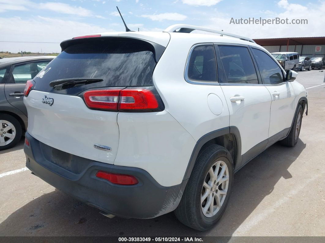 2014 Jeep Cherokee Latitude White vin: 1C4PJLCS1EW115429