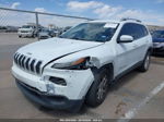 2014 Jeep Cherokee Latitude White vin: 1C4PJLCS1EW115429