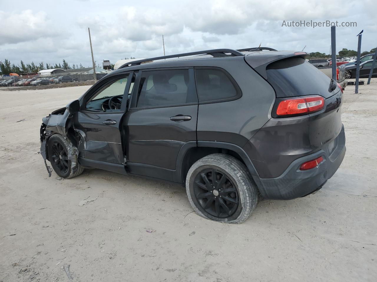 2014 Jeep Cherokee Latitude Серый vin: 1C4PJLCS1EW300807